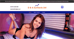Desktop Screenshot of dandasunbedhire.co.uk